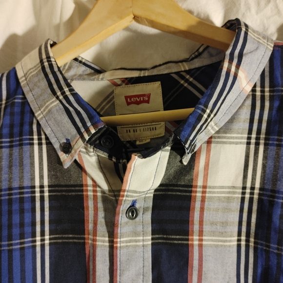 Levi's Men's Button Down 1 Pocket Plaid Shirt Size XXL - Picture 7 of 12